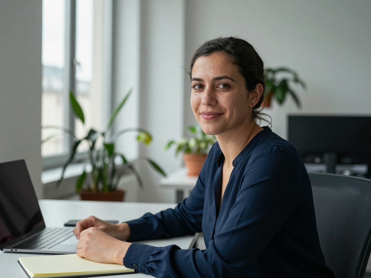 Candidate souriante, recrutée par Le Bon Recrutement